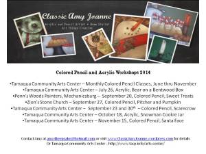 Workshop Schedule 2014